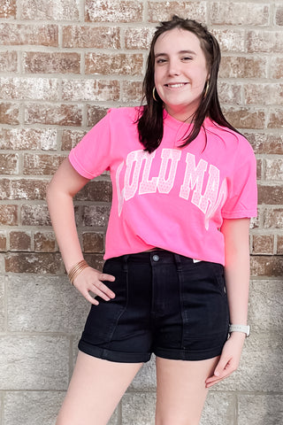 Judy Blue Black High Waist Aurora Weekender Shorts Rolled Cuff JB150358 deep utility style pockets