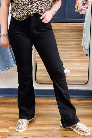 Judy Blue Black Bootcut Tummy Control Top Jeans in Petite and Regular Length JB881184