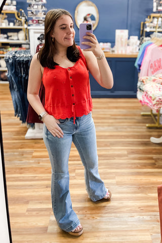 Judy Blue Mid Rise Flare Jeans in Long tall Length Inseam JB82718