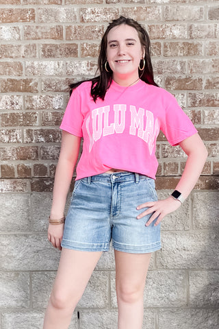 Judy Blue Mid Rise Medium Wash Trouser Shorts JB15289