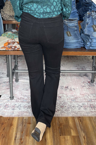 Judy Blue Black Bootcut Tummy Control Top Jeans in Regular Length JB881184 back view