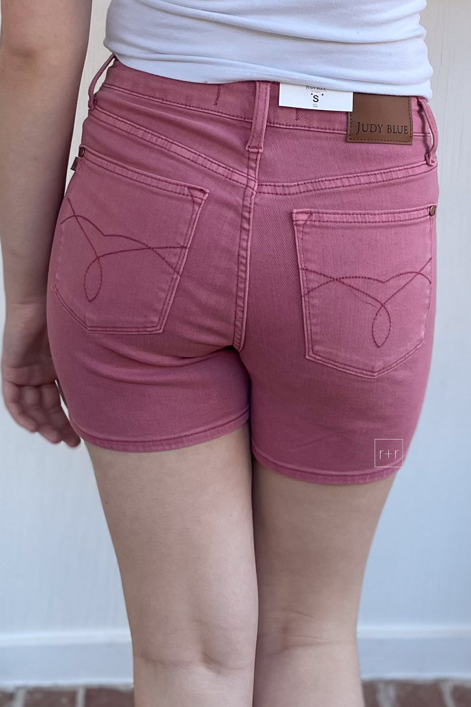Judy Blue - High Waist Garment Dyed Pocket Shorts
