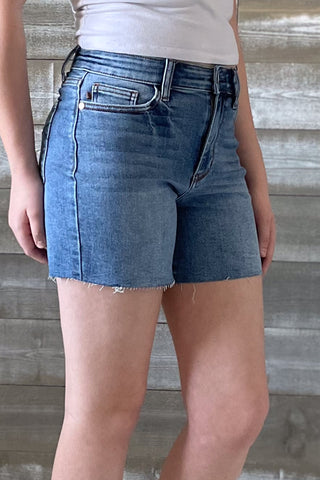 Judy Blue High Waist Medium Wash Denim Shorts