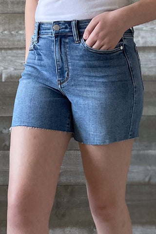 Judy Blue High Waist Medium Wash Denim Shorts