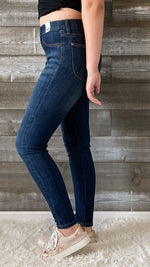 judy blue high waist patch pocket pull on skinny jean JB88539REG MD