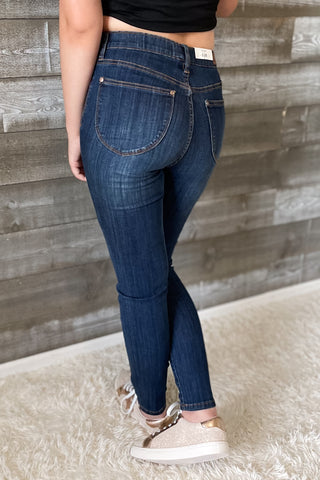 judy blue high waist patch pocket pull on skinny jean JB88539REG MD