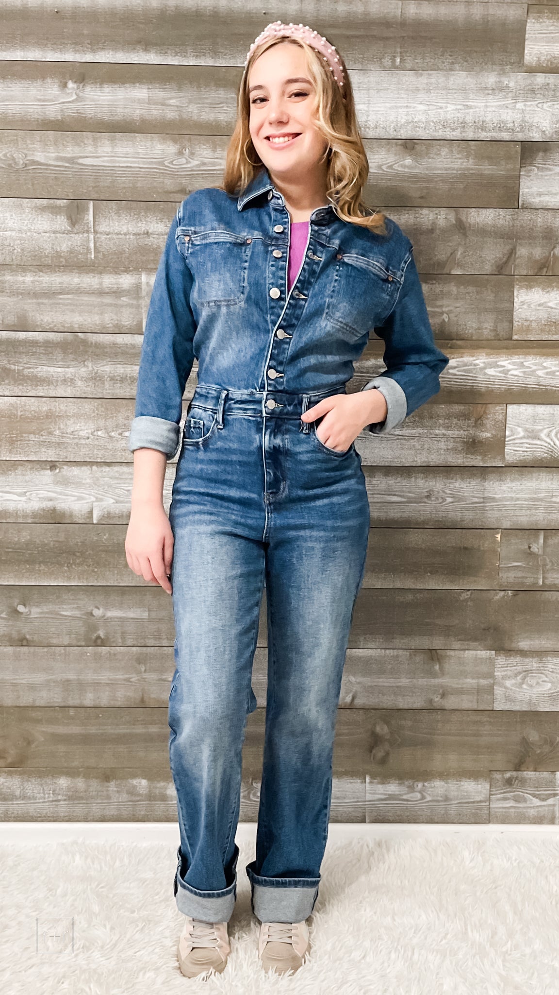 2023 Spring Womens Denim Wide Leg Denim Jumpsuit With Lapel, Long Sleeves,  And Loose Fit For Street Casual Fashion Trend From Peacearth, $49.16 |  DHgate.Com