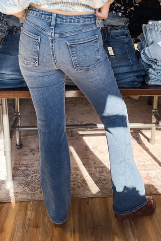 Just Black Denim Vintage Relaxed Slight Flare Jeans BP532J