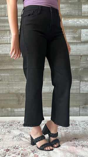 just black denim the classic wide leg jeans black BP239J-A-BLK