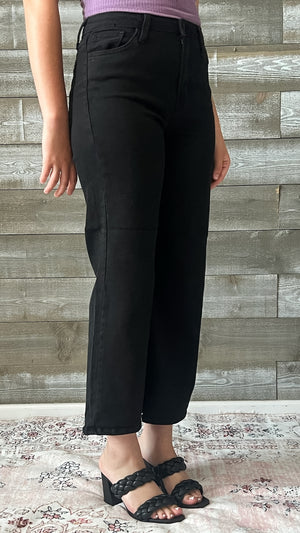 just black denim the classic wide leg jeans black BP239J-A-BLK