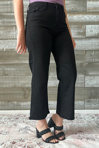 just black denim the classic wide leg jeans black BP239J-A-BLK