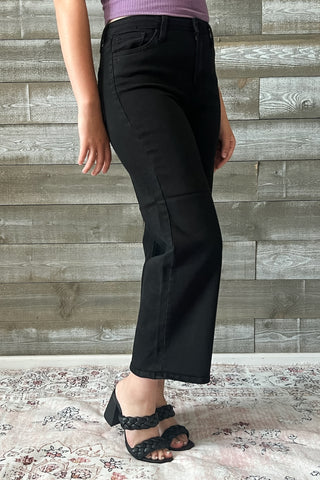 just black denim the classic wide leg jeans black BP239J-A-BLK