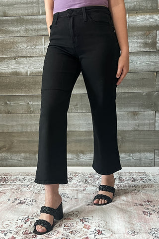 just black denim the classic wide leg jeans black BP239J-A-BLK