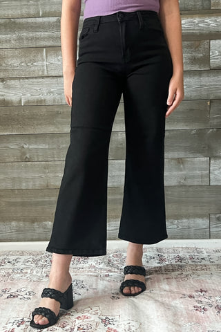 just black denim the classic wide leg jeans black BP239J-A-BLK