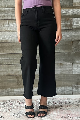 just black denim the classic wide leg jeans black BP239J-A-BLK