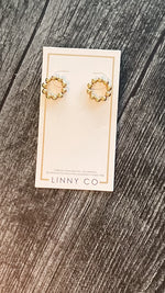 linny co wyatt large circle 15mm stud earrings in gold