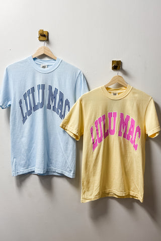 Lulu Mac striped comfort colors tee shirts