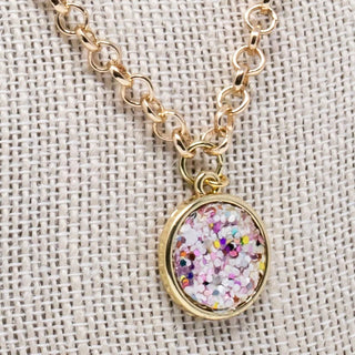 mary kathryn design disco glitter necklace