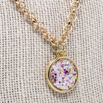 mary kathryn design disco glitter necklace