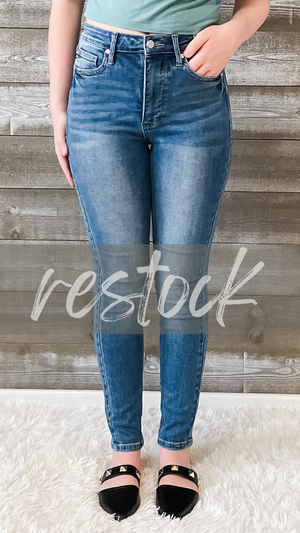 judy blue high waist tummy control classic skinny jeans