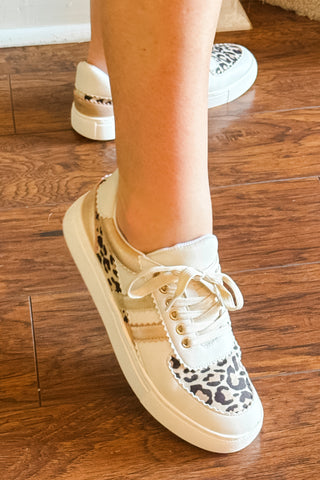 hey girl by corkys footwear rizz casual sneaker sand leopard print