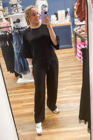 Off Duty - Luxeknit Ruffle Sleeve Top