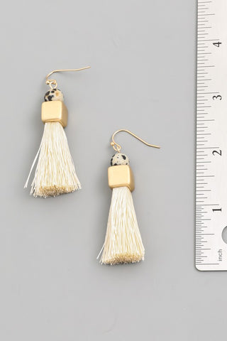 avant tassel drop earrings sizing reference