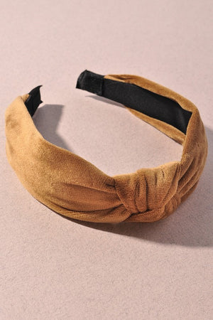 camel "velvet" knotted headband LCE-G1HTT8418