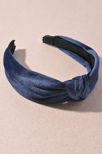 navy "velvet" knotted headband LCE-G1HTT8418