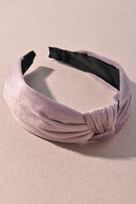 purple "velvet" knotted headband LCE-G1HTT8418