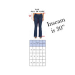 cello jeans size chart for plus size pull on flares in petite